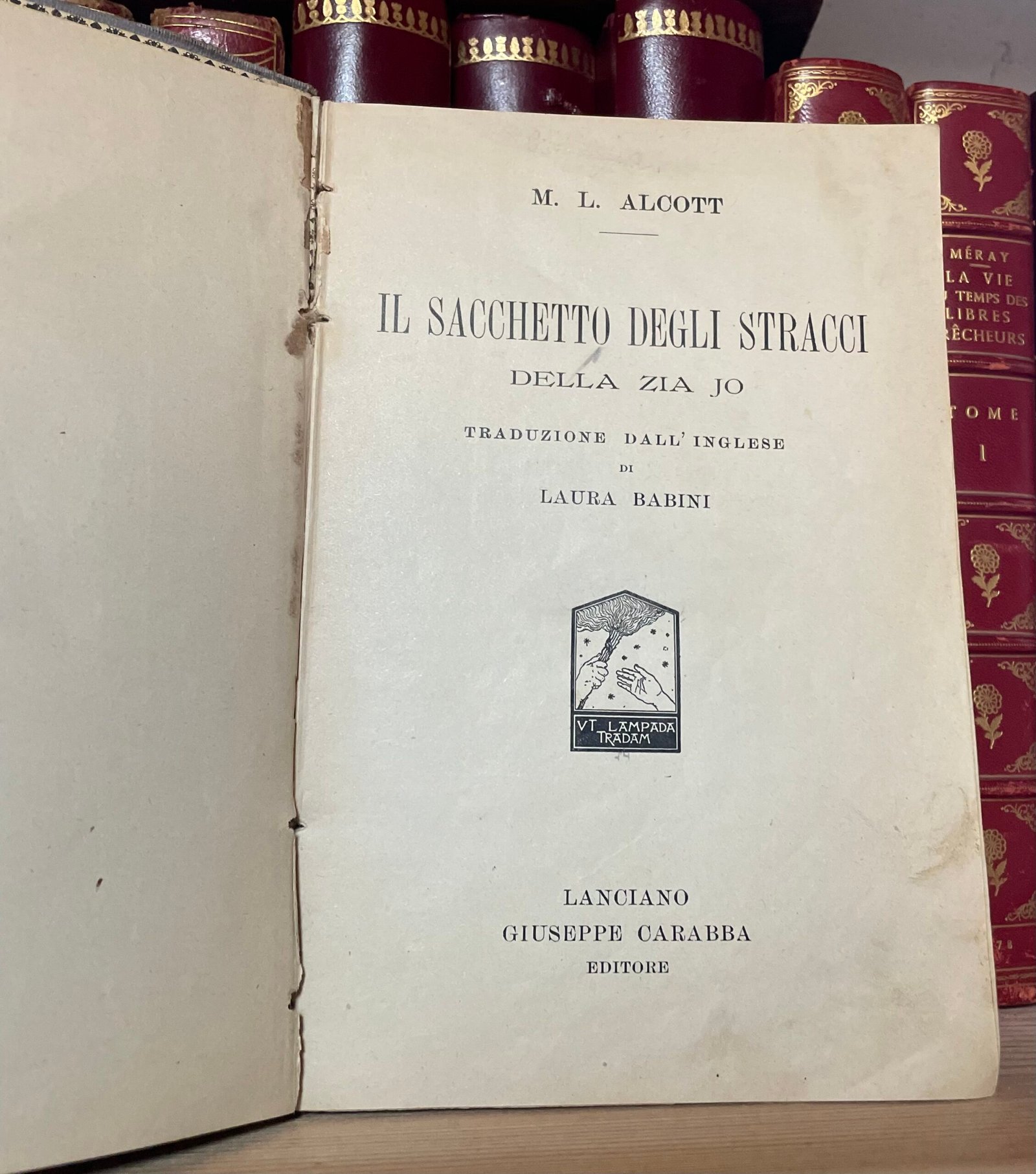 M. L. Alcott Il sacchetto degli stracci della zia Joe Carabba Editore 1928 - immagine 5