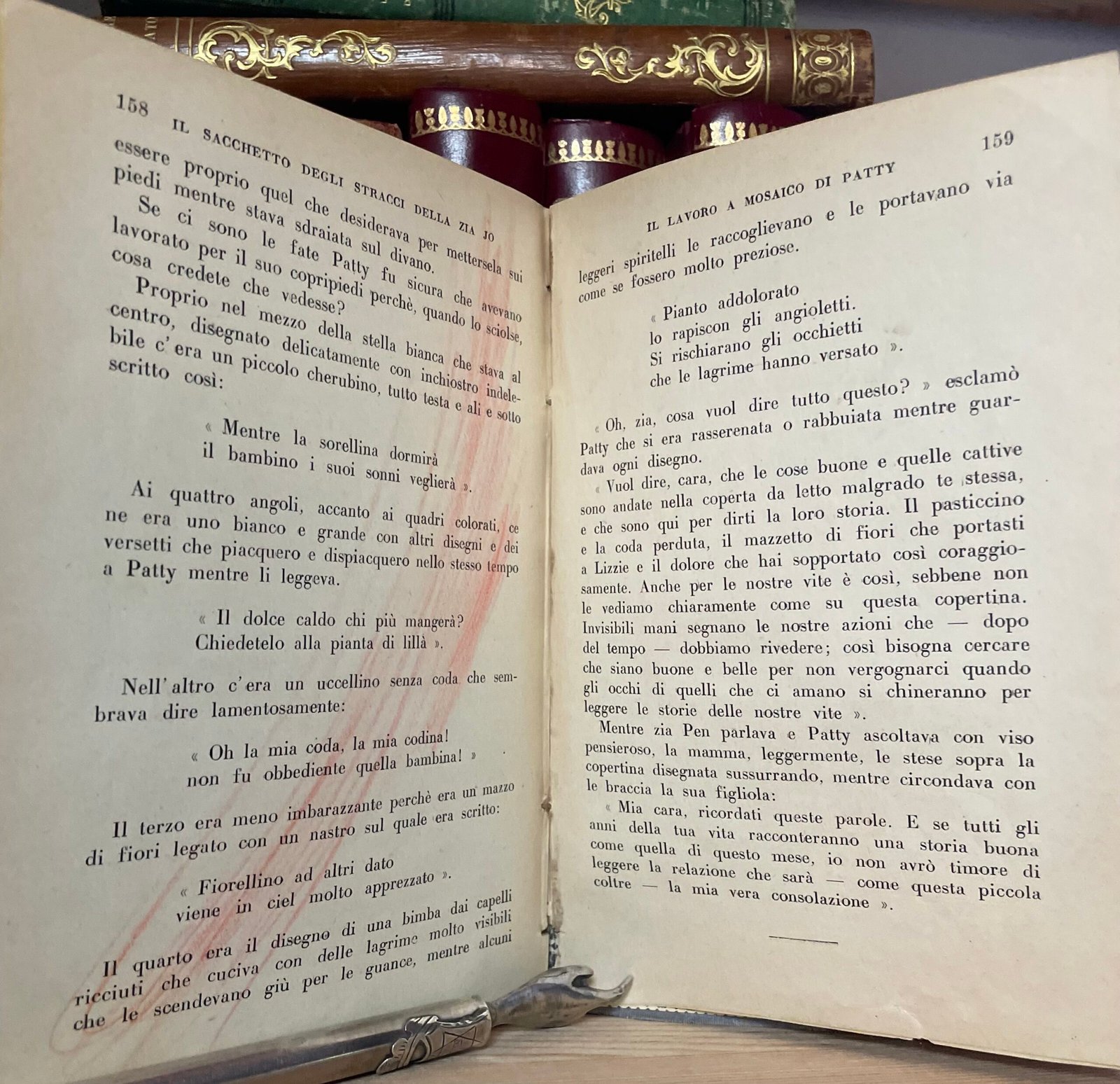 M. L. Alcott Il sacchetto degli stracci della zia Joe Carabba Editore 1928 - immagine 15