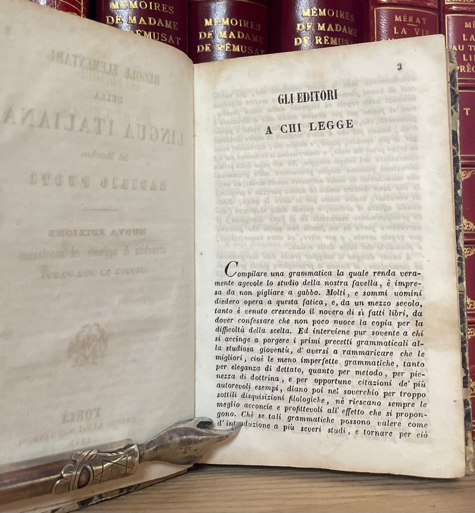 Basilio Puoti Regole elementari della lingua italiana Bordandini 1845 - immagine 6