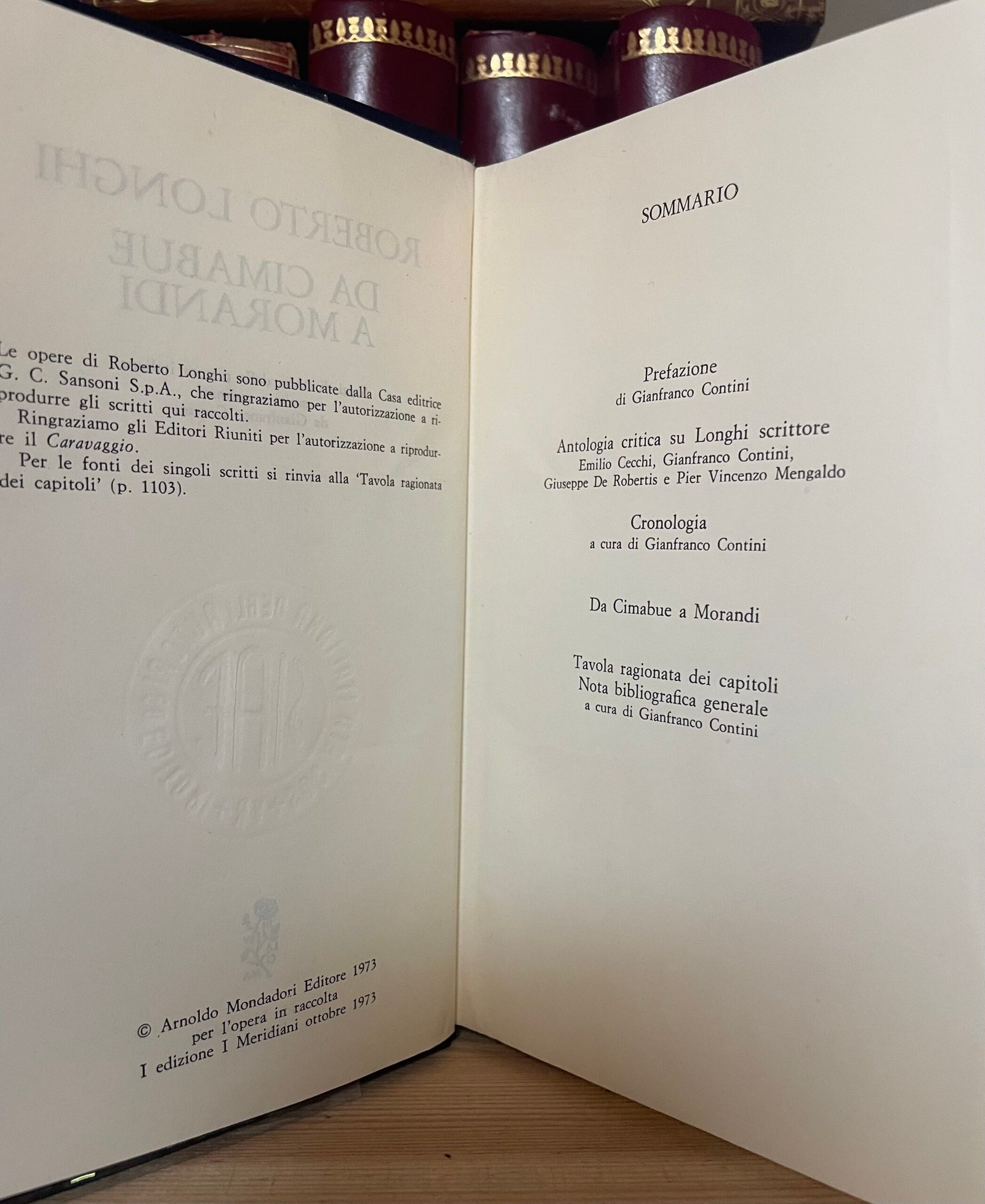 Roberto Longhi Da Cimabue a Morandi Mondadaori I Meridiani 1973 - immagine 8
