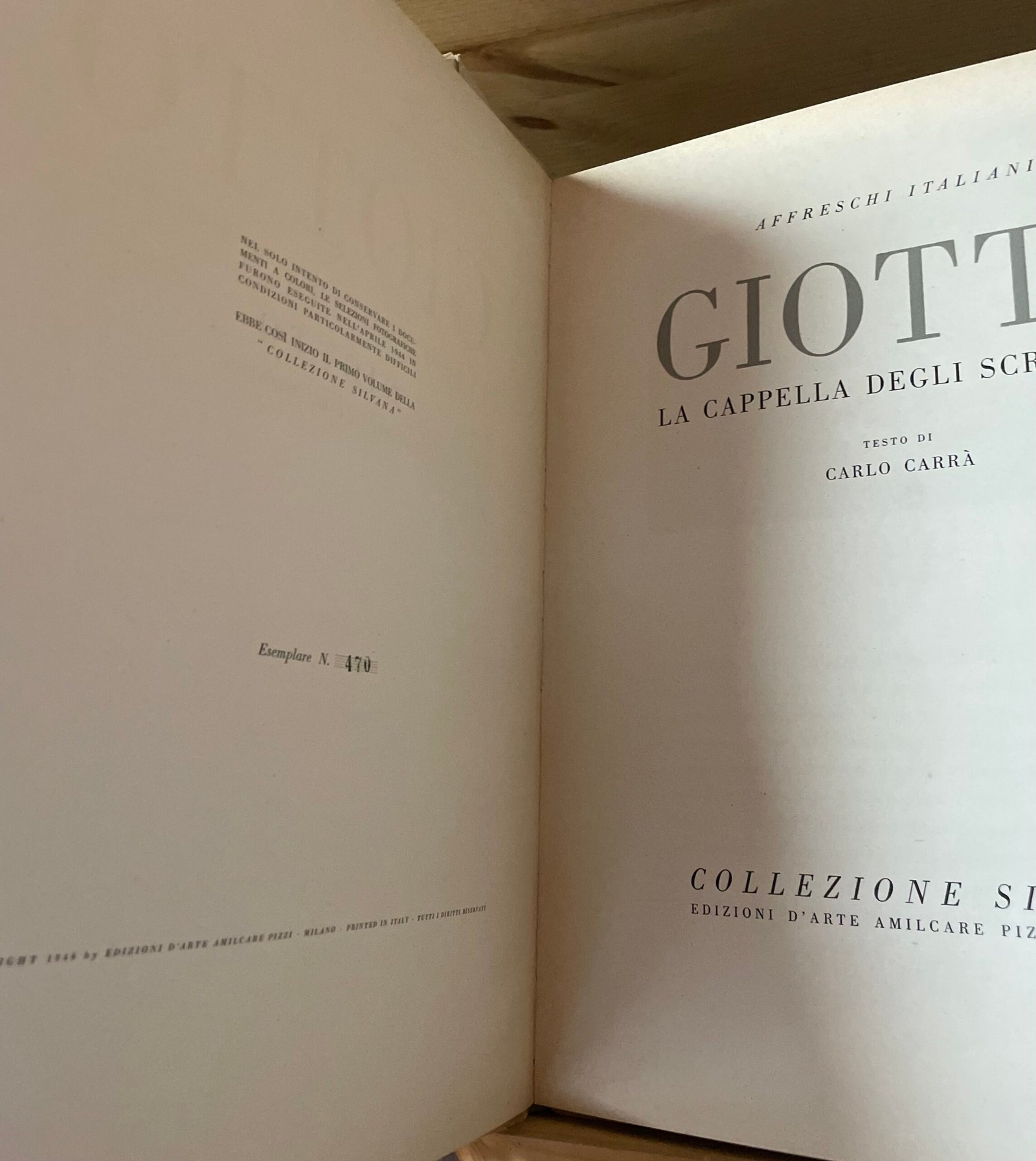 Giotto la Cappella degli Scrovegni testo Carlo Carrà Amilcare Pizzi 1946 - immagine 2