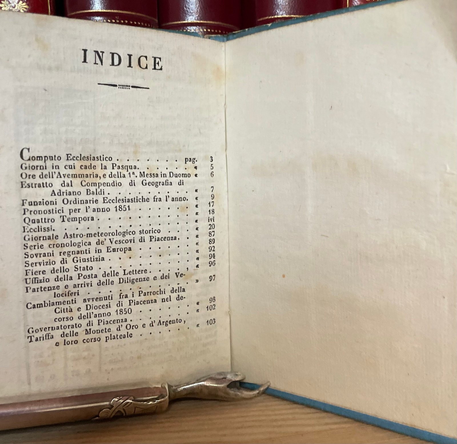 Il Piacentino istruito nelle cose della sua patria per l'anno 1851 del Majno - immagine 8