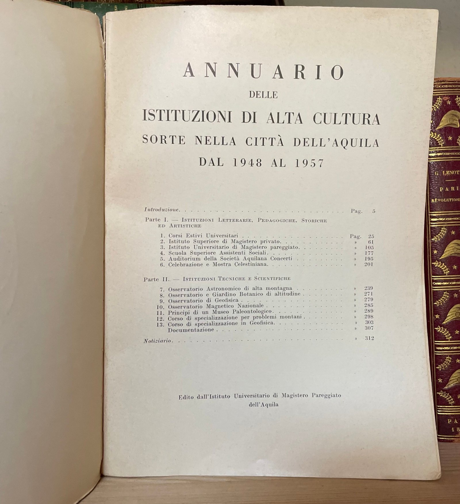 Annuario delle istituzioni di alta cultura sorte nella città dell'Aquila 1948-57 - immagine 3