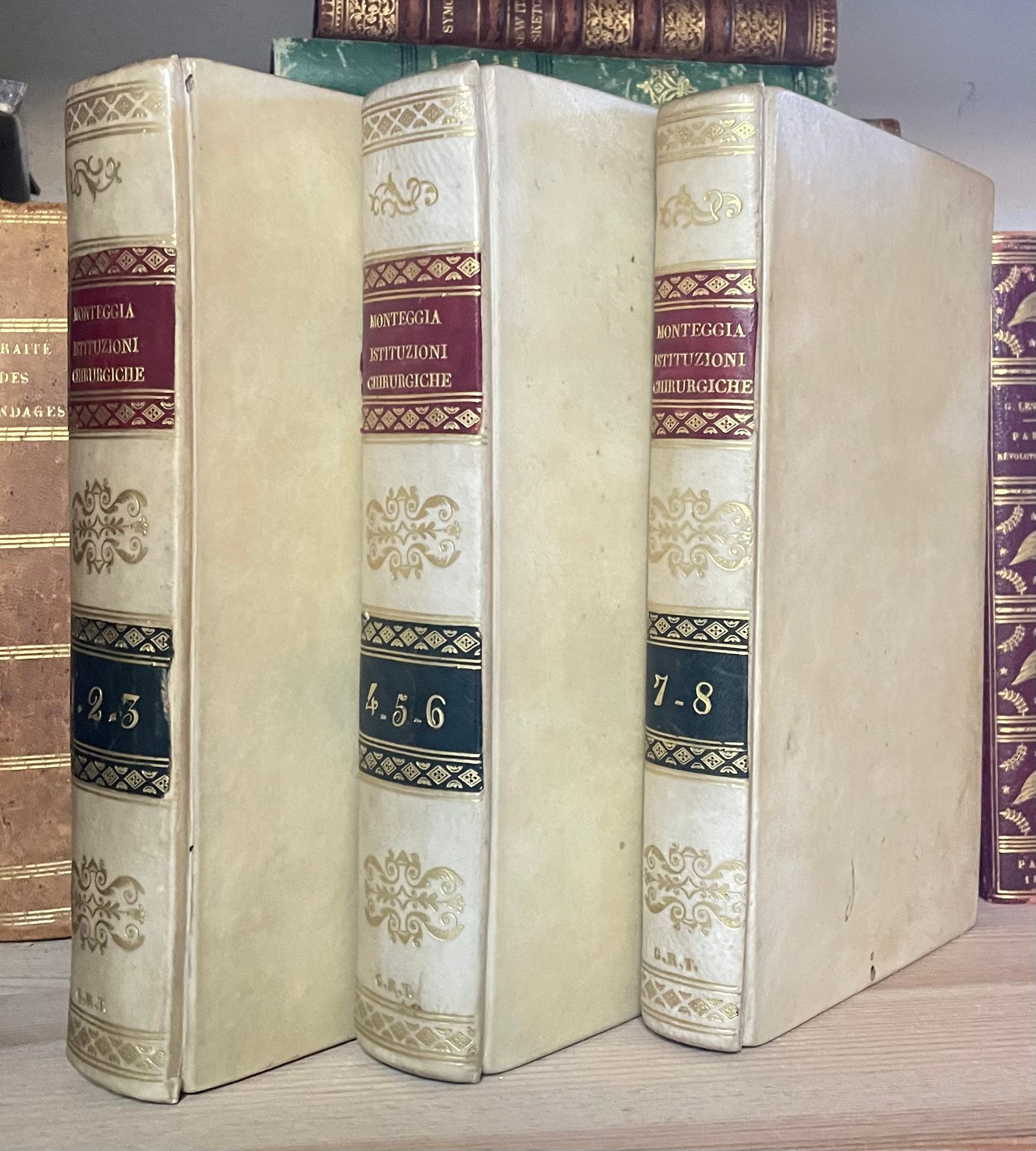 Istituzioni chirurgiche di G.B. Monteggia 8 volumi in tre tomi Saverio Starita 1837 - immagine 3