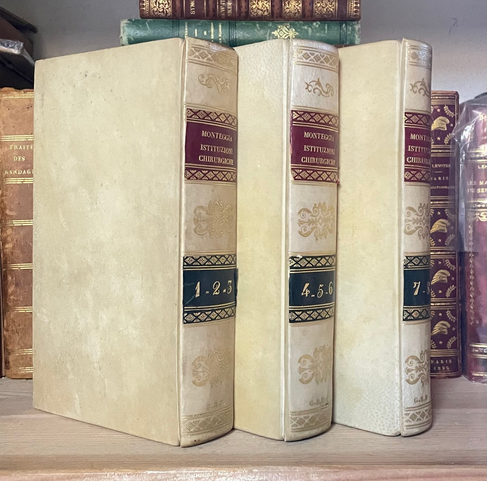 Istituzioni chirurgiche di G.B. Monteggia 8 volumi in tre tomi Saverio Starita 1837 - immagine 2