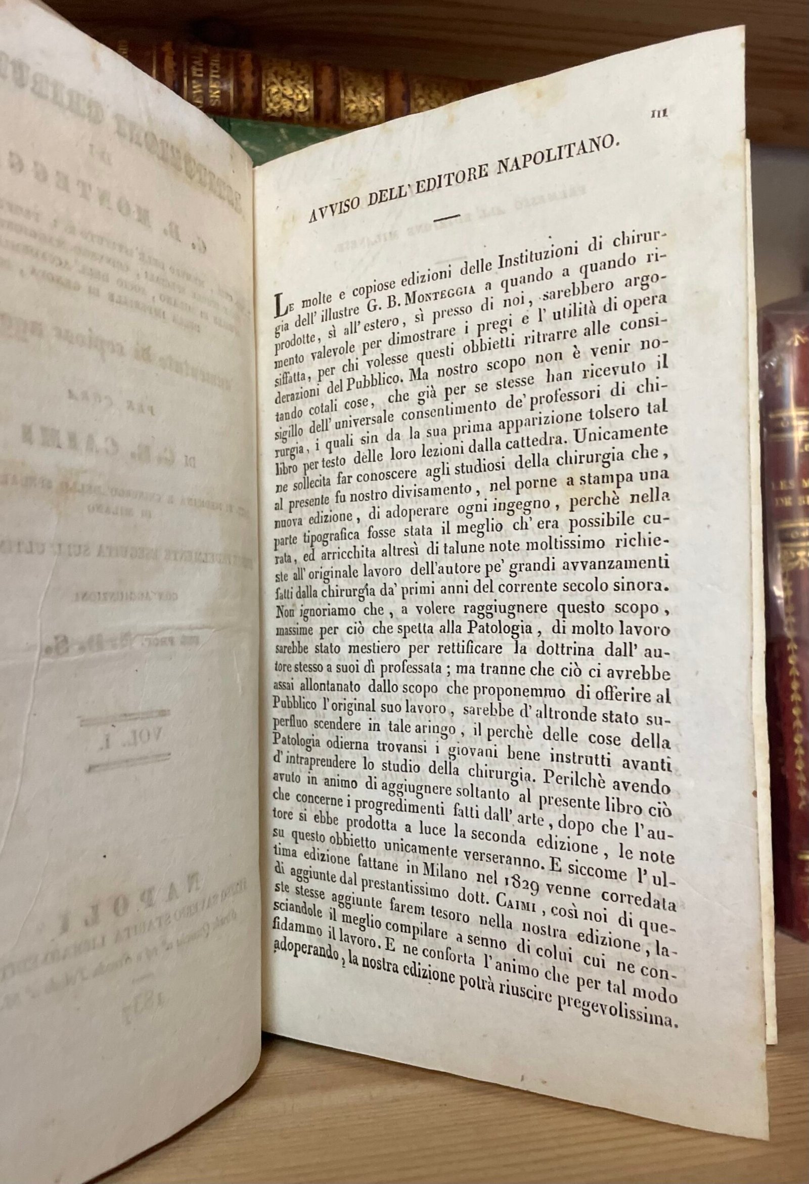 Istituzioni chirurgiche di G.B. Monteggia 8 volumi in tre tomi Saverio Starita 1837 - immagine 5
