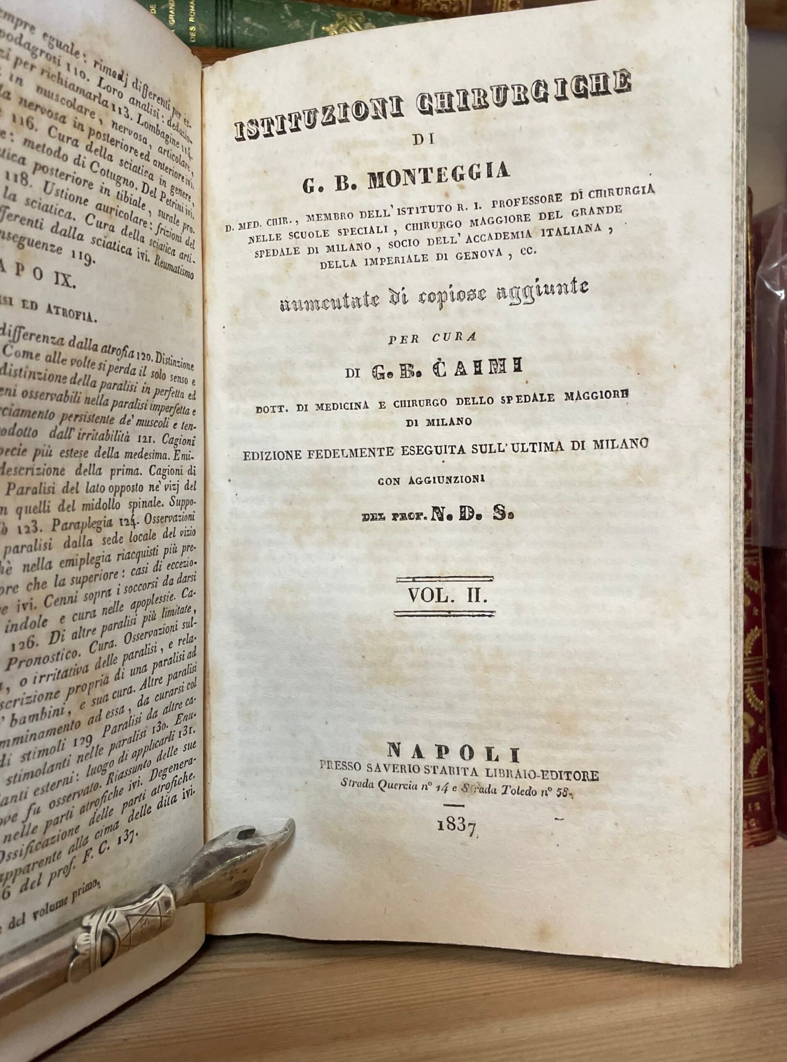 Istituzioni chirurgiche di G.B. Monteggia 8 volumi in tre tomi Saverio Starita 1837 - immagine 8