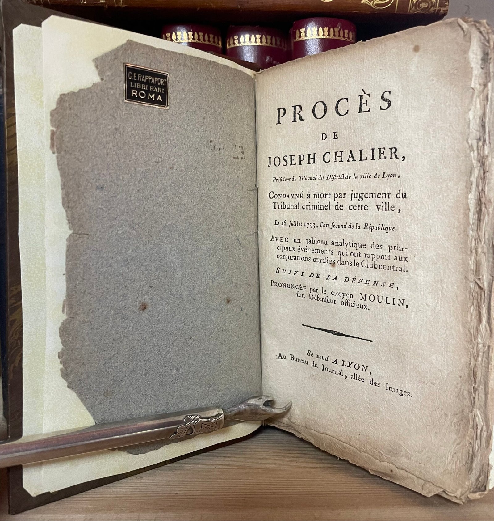 Procès de Joseph Chalier Lyon au bureau du journal (1793)