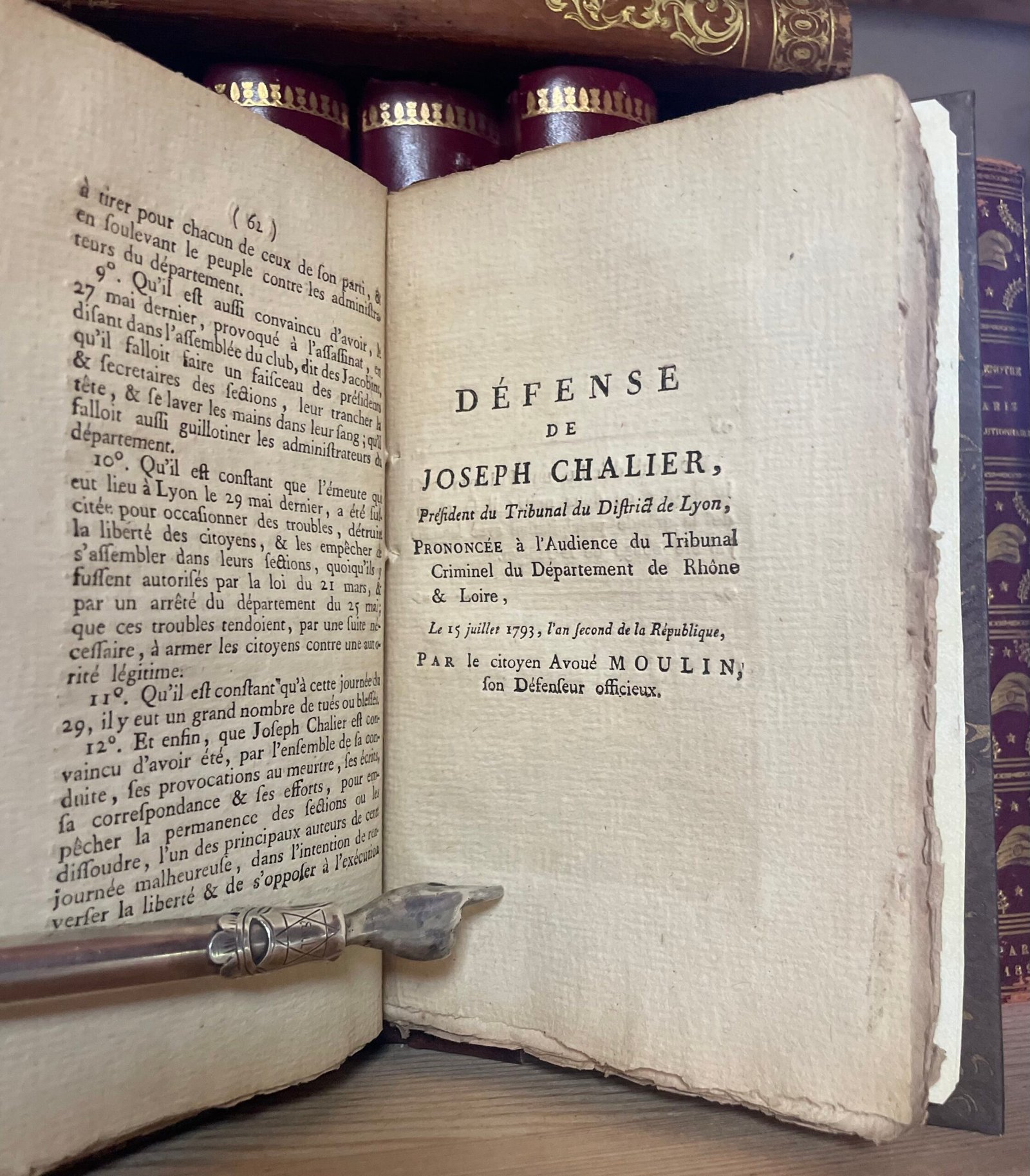 Procès de Joseph Chalier Lyon au bureau du journal (1793) - immagine 12