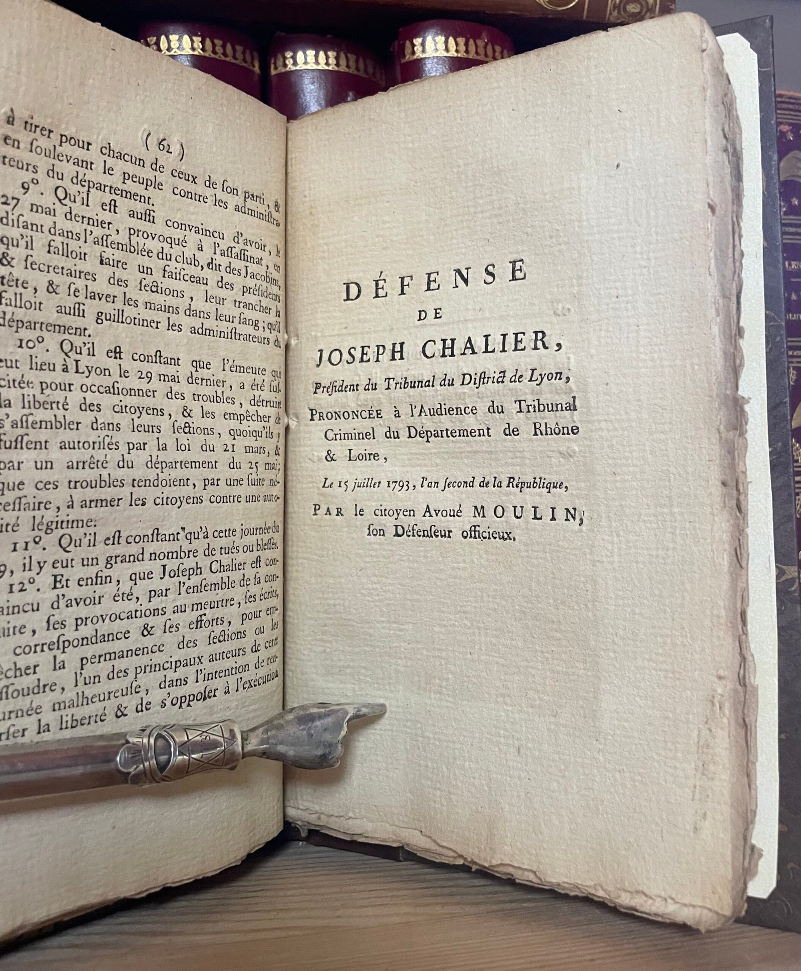 Procès de Joseph Chalier Lyon au bureau du journal (1793) - immagine 13