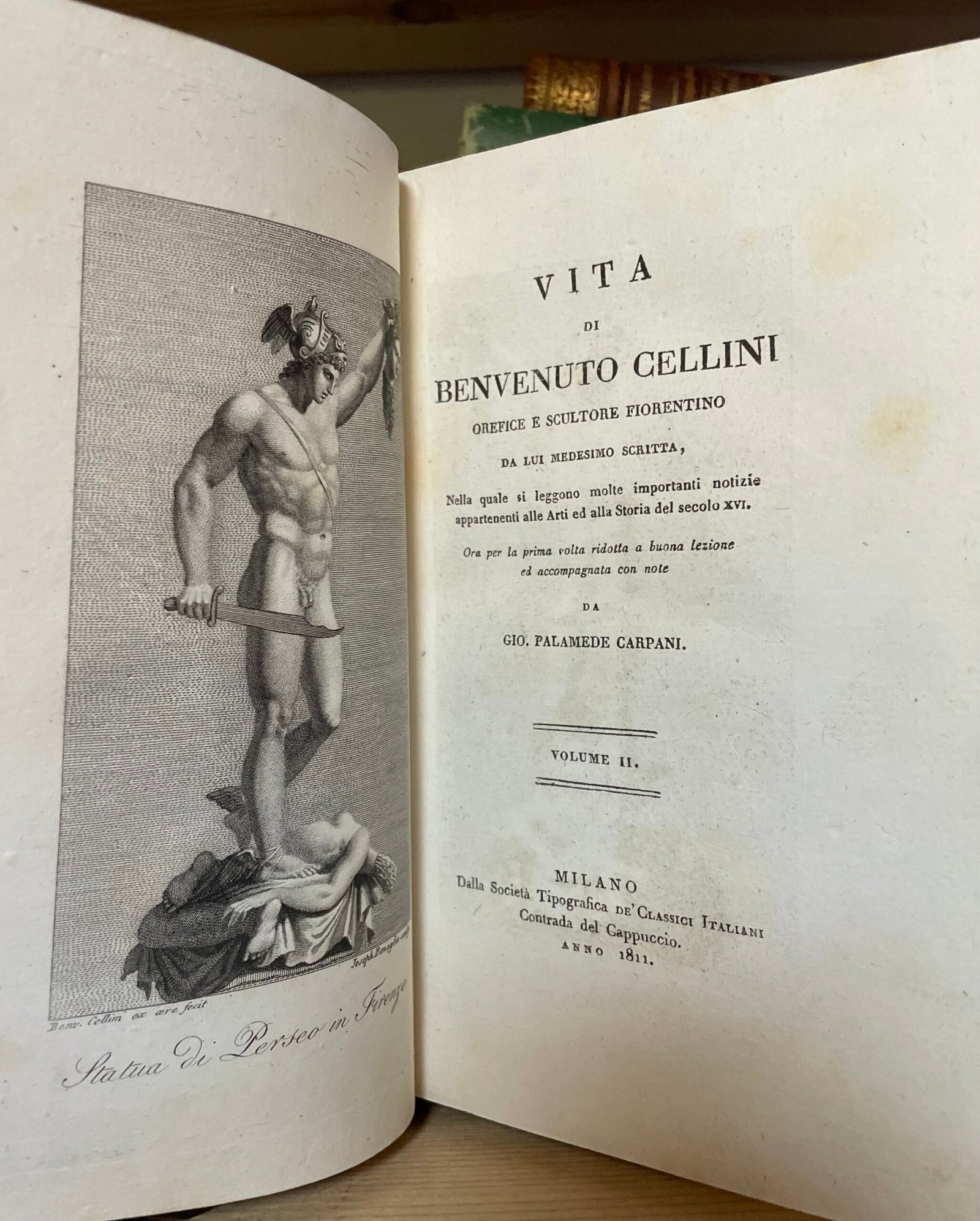 Vita di Benvenuto Cellini Società Tipografica de' Classici Italiani 1806-1811 - immagine 22