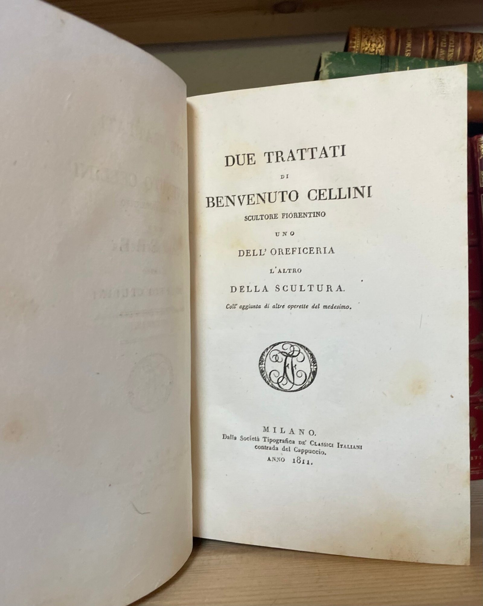 Vita di Benvenuto Cellini Società Tipografica de' Classici Italiani 1806-1811 - immagine 26