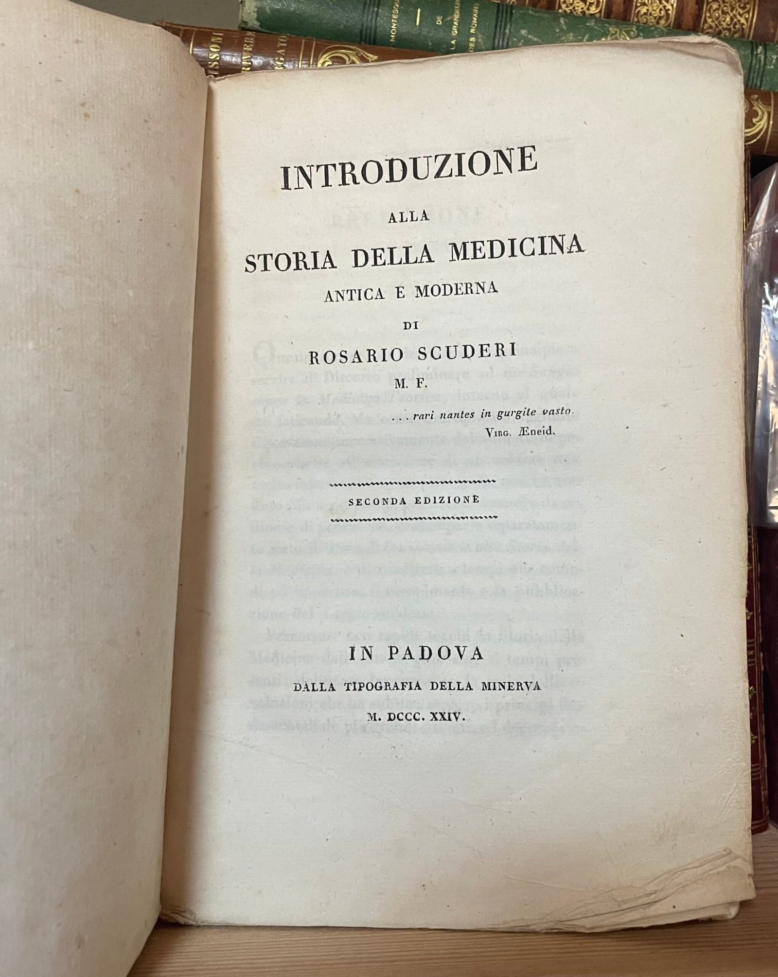 Scuderi Introduzione alla storia della medicina antica e moderna seconda edizione Padova 1824 - immagine 4